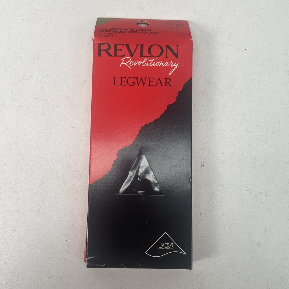 Vintage REVLON Revolutionary Legwear Thigh Highs  Black Size A/B NOS
